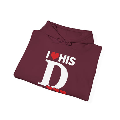 Funny Valentine's Day Couple Matching I Love His Dedication Hoodie