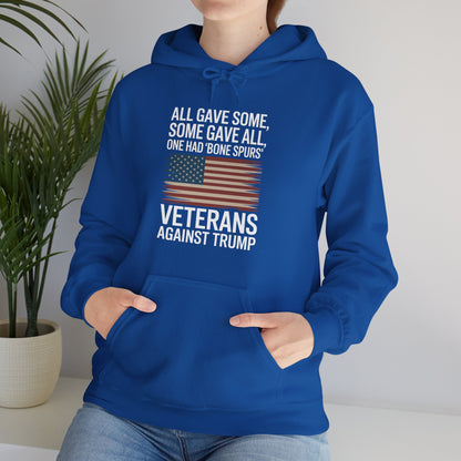 Veterans Against Trump Anti Trump Political Protest Hoodie