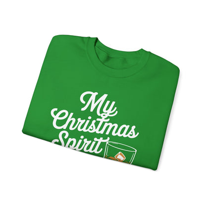 Funny Christmas Drinking Shirt Whiskey Liquor Drinker Saying Sweatshirt