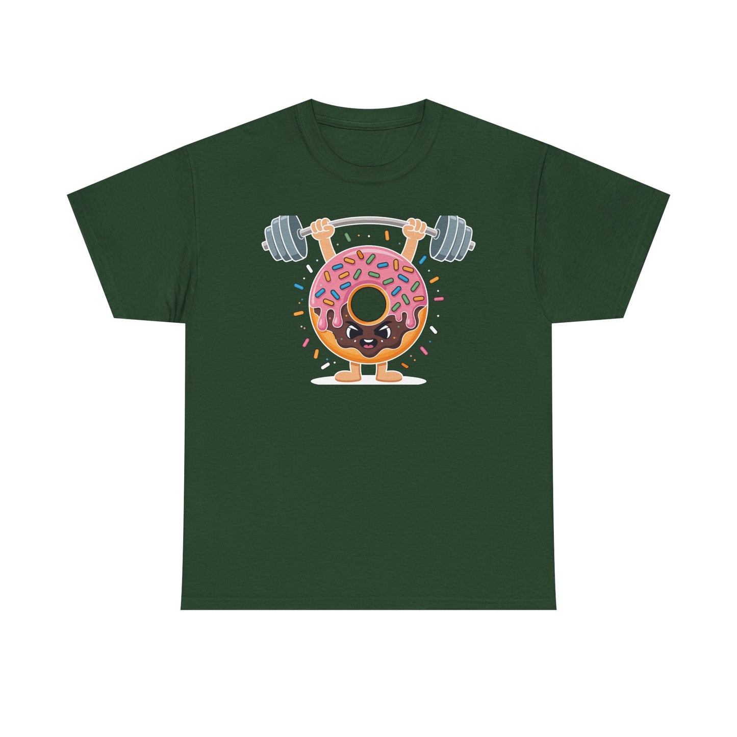 Funny Weightlifing Fitness Workout Gym Donut Lover T-Shirt