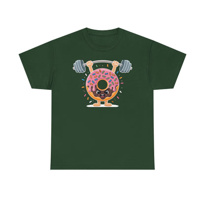 Funny Weightlifing Fitness Workout Gym Donut Lover T-Shirt