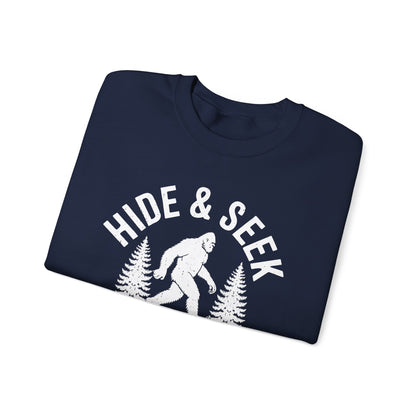 Bigfoot Hide And Seek World Champion Sasquatch Retro Vintage Sweatshirt