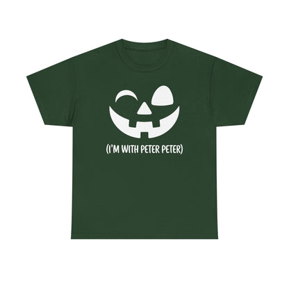 Im With Peter Couple Halloween Adult Eater Pumpkin T-Shirt