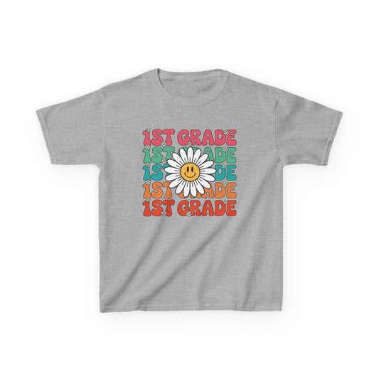 Groovy 1st Grade Back To School First Day of First Grade T-Shirt