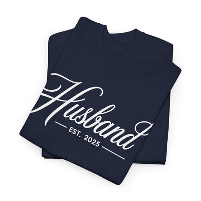 Couples Gifts For Husband And Wife Matching Husband Est 2025 Just Married Honeymoon Wedding T-Shirt