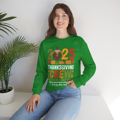 Family Thanksgiving 2025 Thanksgiving Crew Turkey Matching Sweatshirt