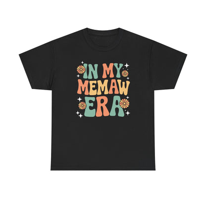 In My Memaw Era Funny Sarcastic Groovy Retro Mothers Day T-Shirt