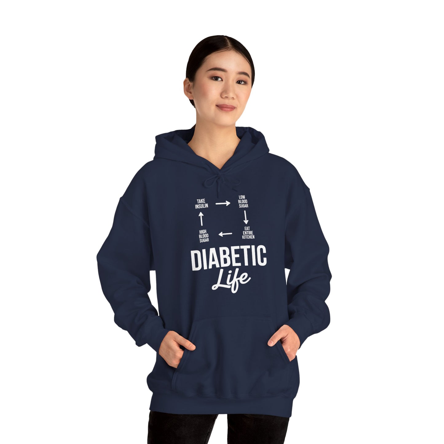 Funny Diabetic Type 1 Diabetes T1D Diabetes Awareness Hoodie