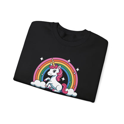 Funny Alpha Male Unicorn Sarcastic Ironic Weird Y2K Humor Sweatshirt