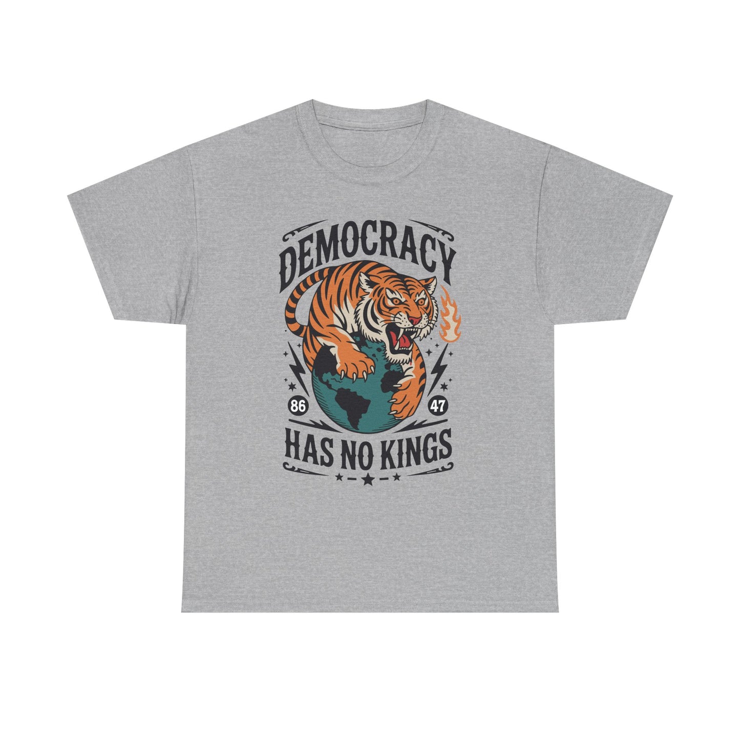 Democracy Has No King 8647 Anti Trump America Social Justice T-Shirt