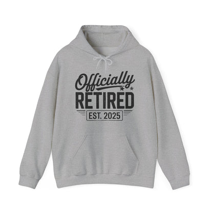 Funny Retirement 2025 Officially Retired 2025 Vintage Humor Hoodie