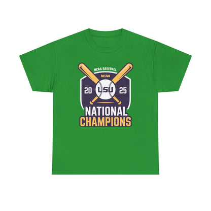 LSU Baseball 2025 National Champions Logo T-Shirt