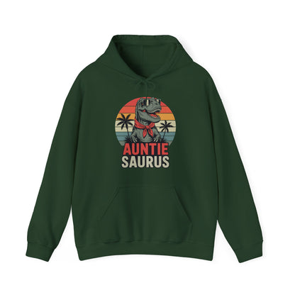 Auntiesaurus T Rex Dinosaur Auntie Saurus Family Matching Hoodie