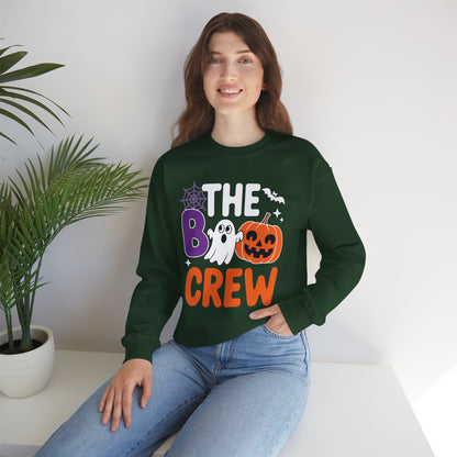 Halloween The Boo Crew Cute Ghost Spooky Family Matching Sweatshirt