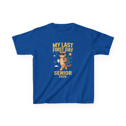 My Last First Day Senior 2026 Cat Back to School Cool Class T-Shirt