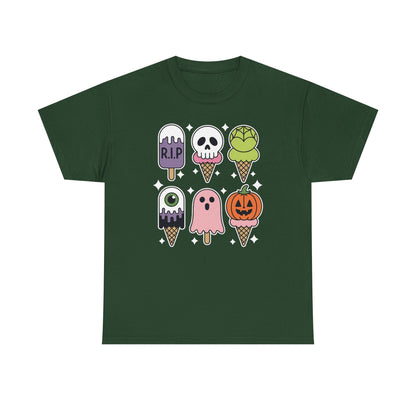 Horror Movie Summer Popsicle Halloween Ice Cream Summer-ween T-Shirt for Men Women