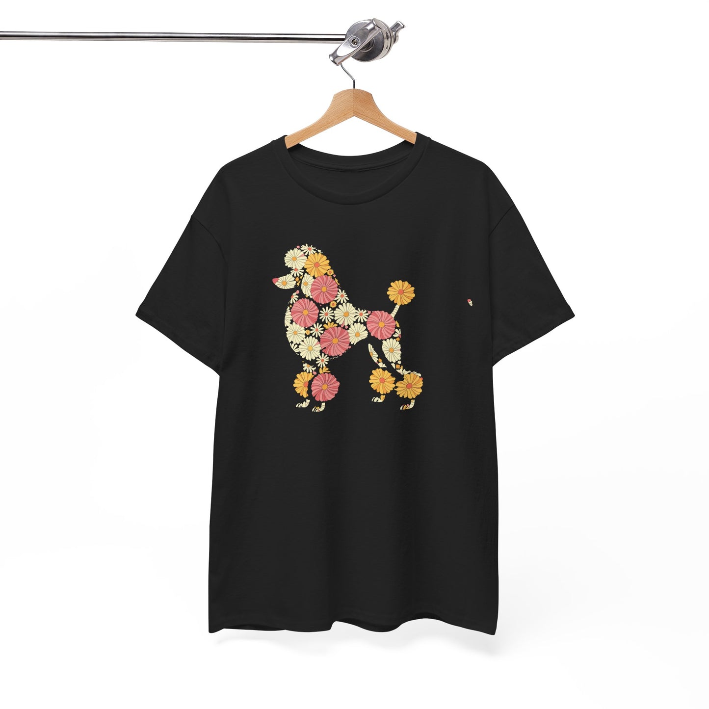 Funny Floral Flower Poodle Mom Grandma Womens Mothers Day T-Shirt