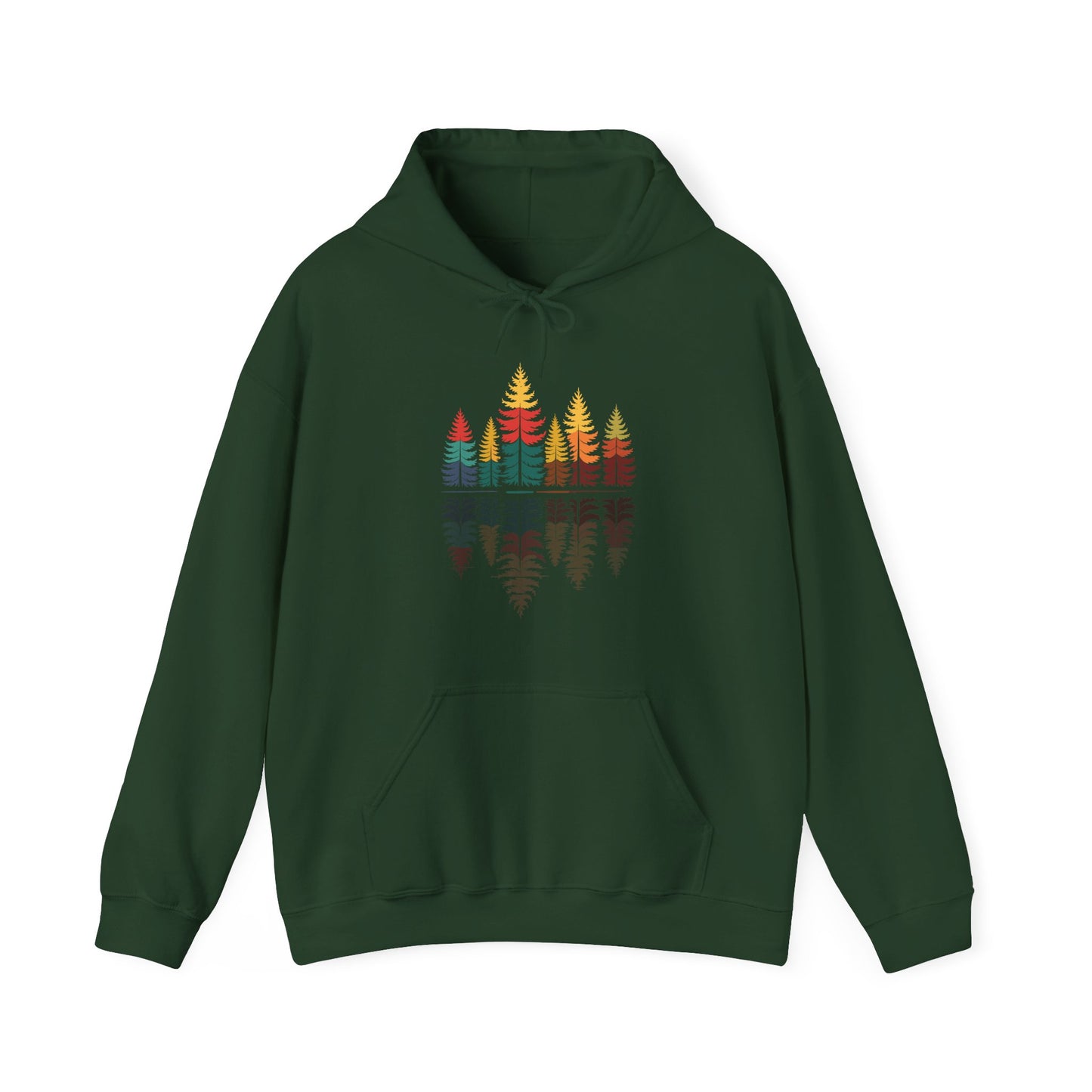 Nature Reflection Forest Trees Outdoor Wildlife Hoodie