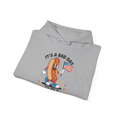 Its A Bad Day To Be A Hot Dog Funny meme HotDog usa flag Men Women Hoodie