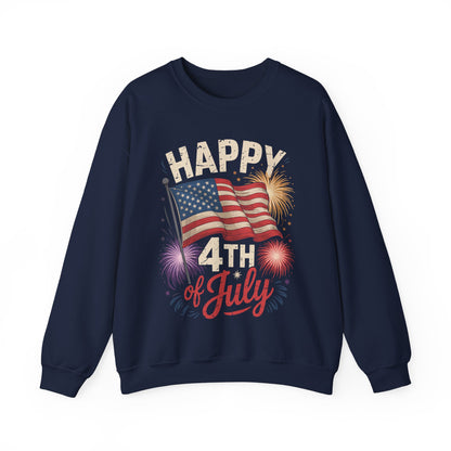 Happy 4th Of July Patriotic American US Flag 4th Of July Sweatshirt