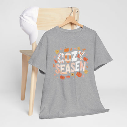 Cozy Season Autumn Fall Vibes Halloween Thanksgiving Pumpkin T-Shirt