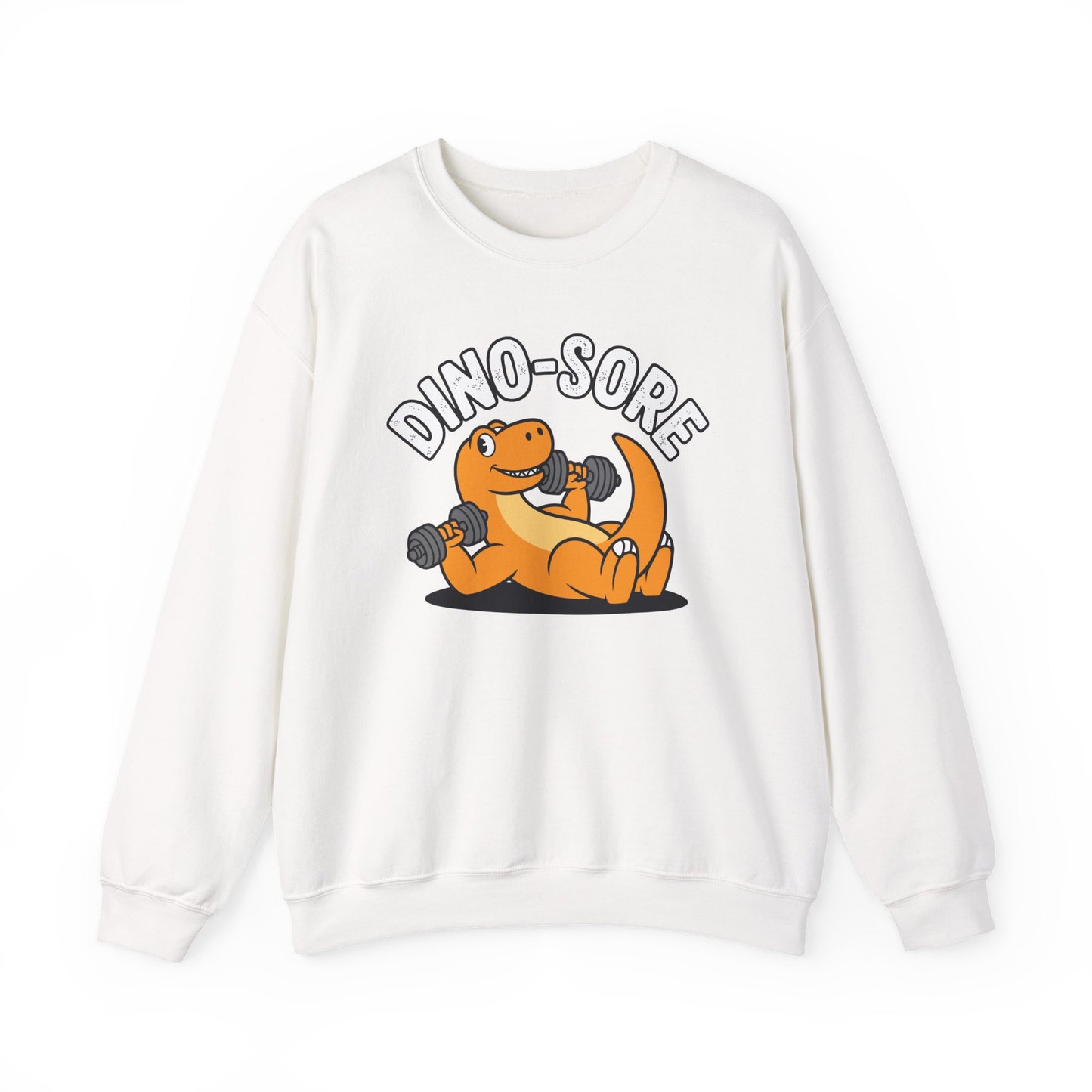 Gym Workout Dino Sore Exercise Fitness Boys Women Men Sweatshirt