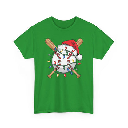 Santa Sports Design For Men Boys Christmas Baseball Player T-Shirt