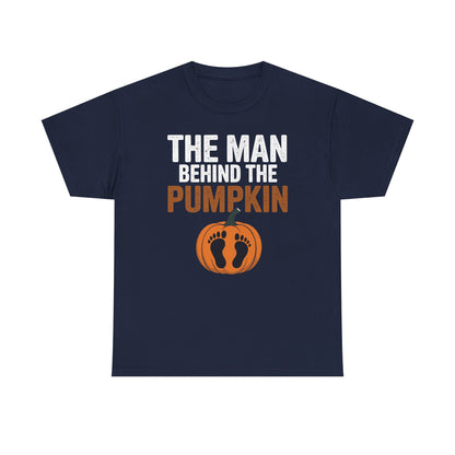 Pregnant Thanksgiving Costume for Dad Expecting Lil Pumpkin T-Shirt