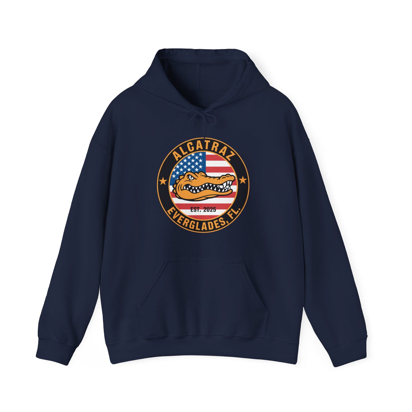 Retro Alcatraz Everglades FL EST 2025 Hoodie