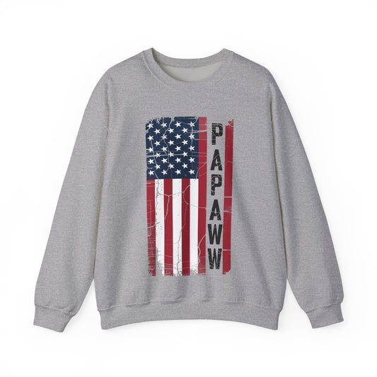 Papaw Grandpa US American Flag Shirt Grandfather Day Sweatshirt