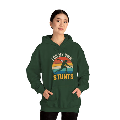 Funny I Do All My Own Stunts Broken Bones Hoodie