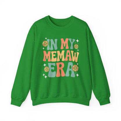 In My Memaw Era Funny Sarcastic Groovy Retro Mothers Day Sweatshirt