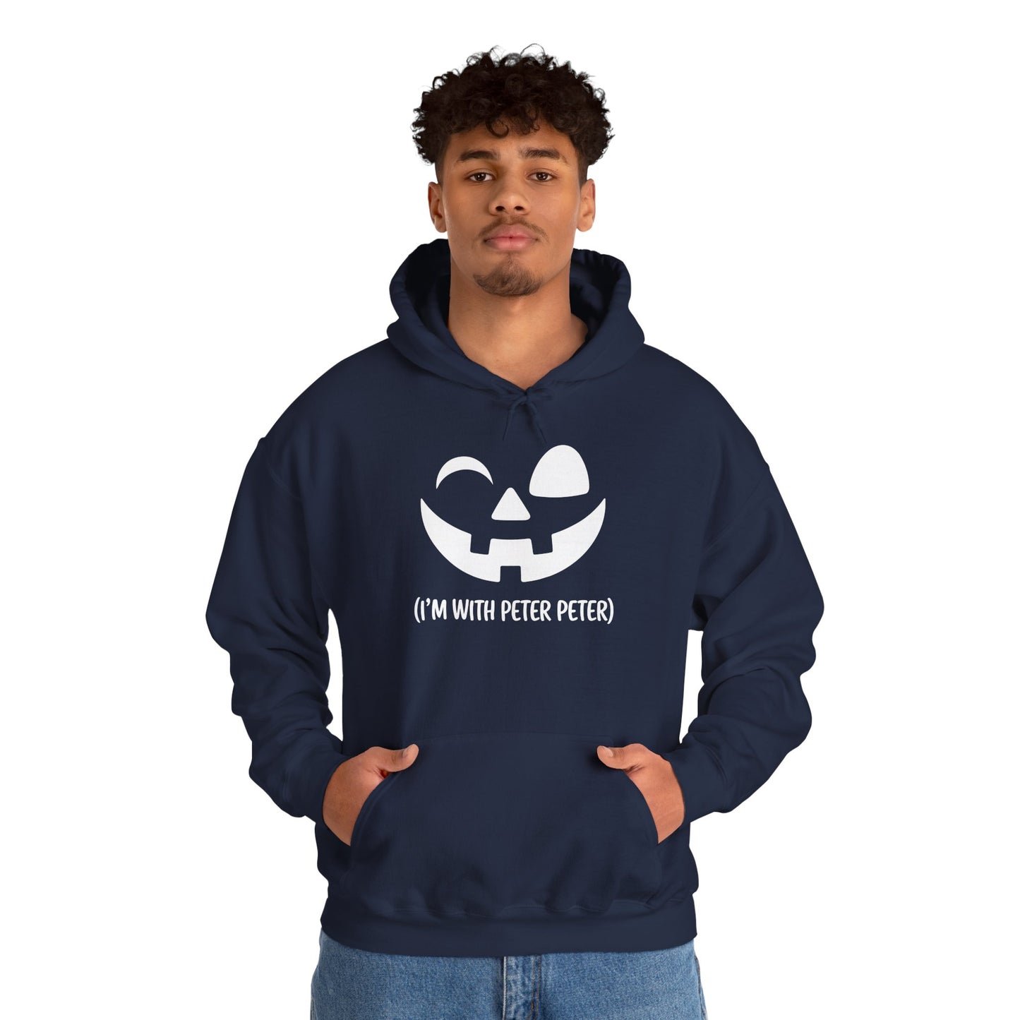 Im With Peter Couple Halloween Adult Eater Pumpkin Hoodie