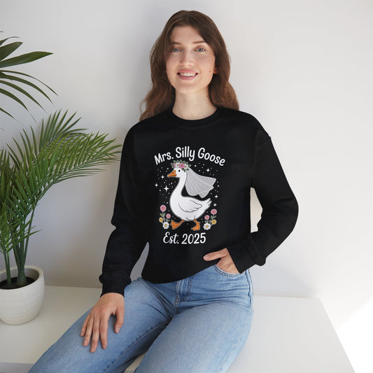 Mrs. Silly Goose Couple Matching Wedding Funny Bride to Be Sweatshirt