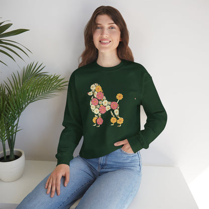 Funny Floral Flower Poodle Mom Grandma Womens Mothers Day Sweatshirt