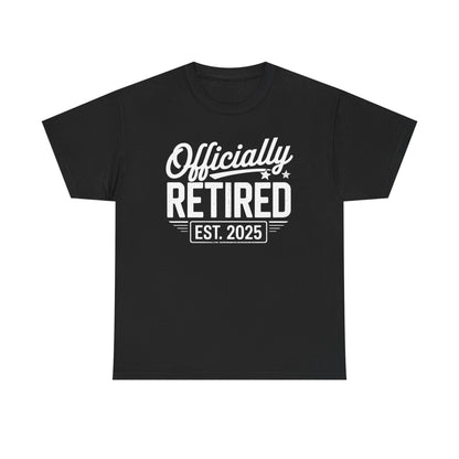 Funny Retirement 2025 Officially Retired Vintage Humor T-Shirt