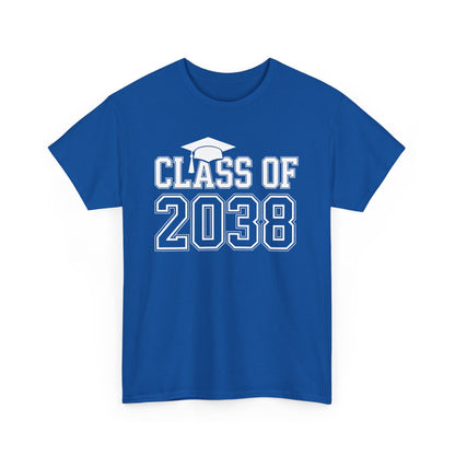 Class of 2038 Grow With Me Funny Kindergarten Back To School T-Shirt