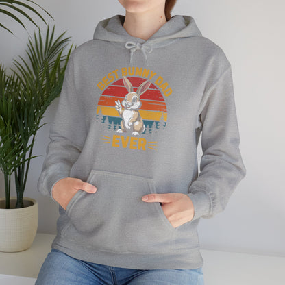 Best Bunny Dad Ever Funny Rabbit Lover Dad Gift Hoodie for Pet Owners