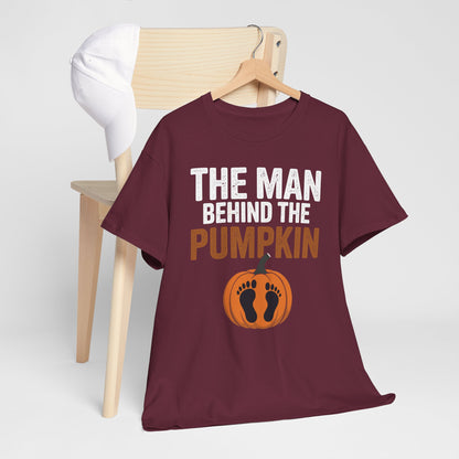 Pregnant Thanksgiving Costume for Dad Expecting Lil Pumpkin T-Shirt