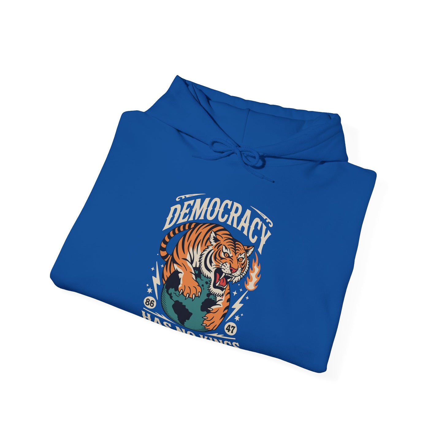 Democracy Has No King 8647 Anti Trump America Social Justice Hoodie