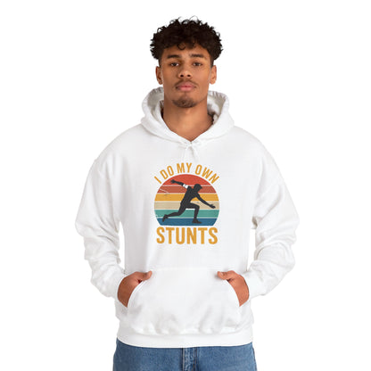 Funny I Do All My Own Stunts Broken Bones Hoodie