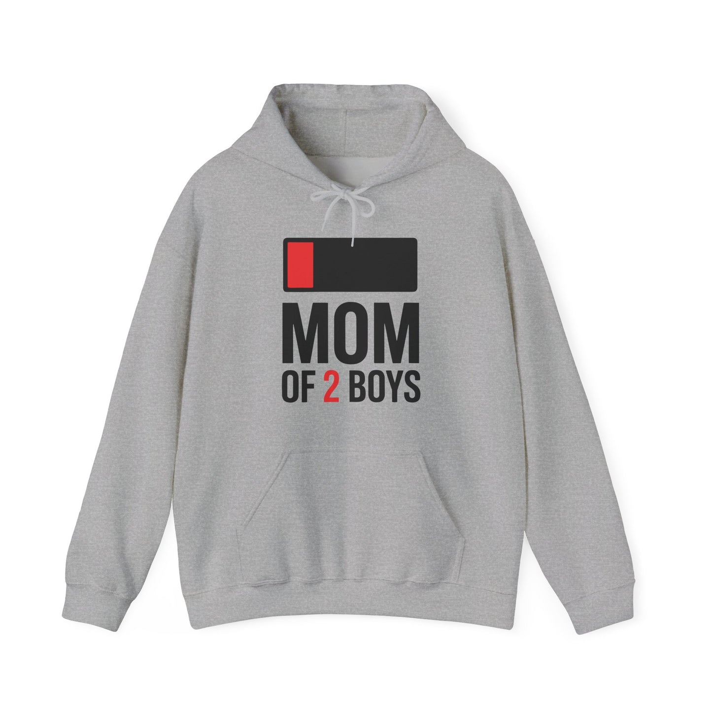 Mom of 2 Boys Gift from Son Mothers Day Birthday Women Hoodie