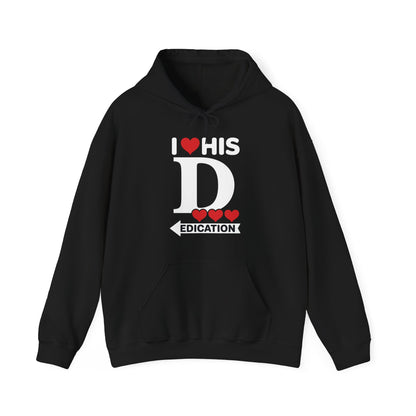 Funny Valentine's Day Couple Matching I Love His Dedication Hoodie