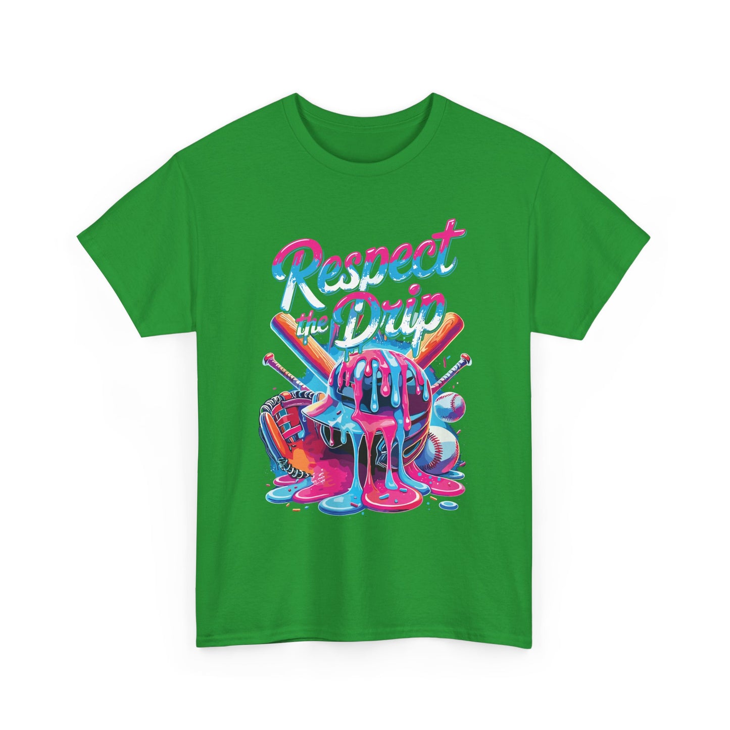 Baseball Drip For Boys Ice Cream Respect The Drip Baseball T-Shirt