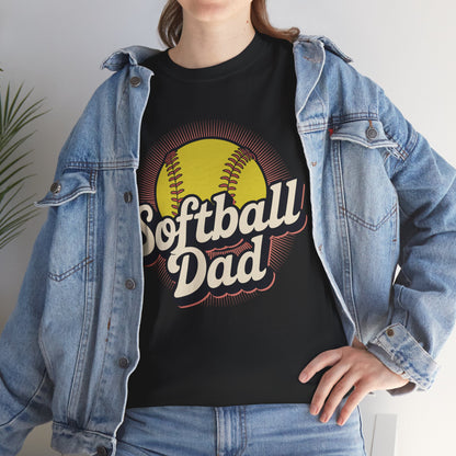 Funny Fathers Day Softball Dad Gift From Daughter Son Wife T-Shirt