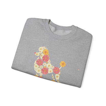 Funny Floral Flower Poodle Mom Grandma Womens Mothers Day Sweatshirt