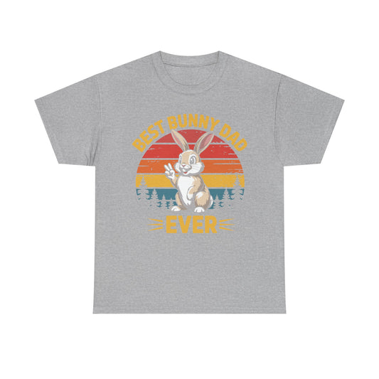 Best Bunny Dad Ever Funny Rabbit Lover Dad Gift T-Shirt for Pet Owners