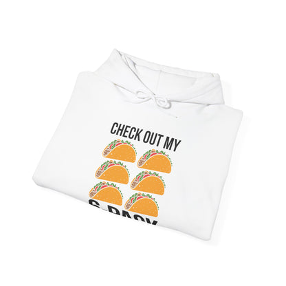 6 Pack Fitness Taco Funny Mexican Gym Top for Taco Lovers Hoodie