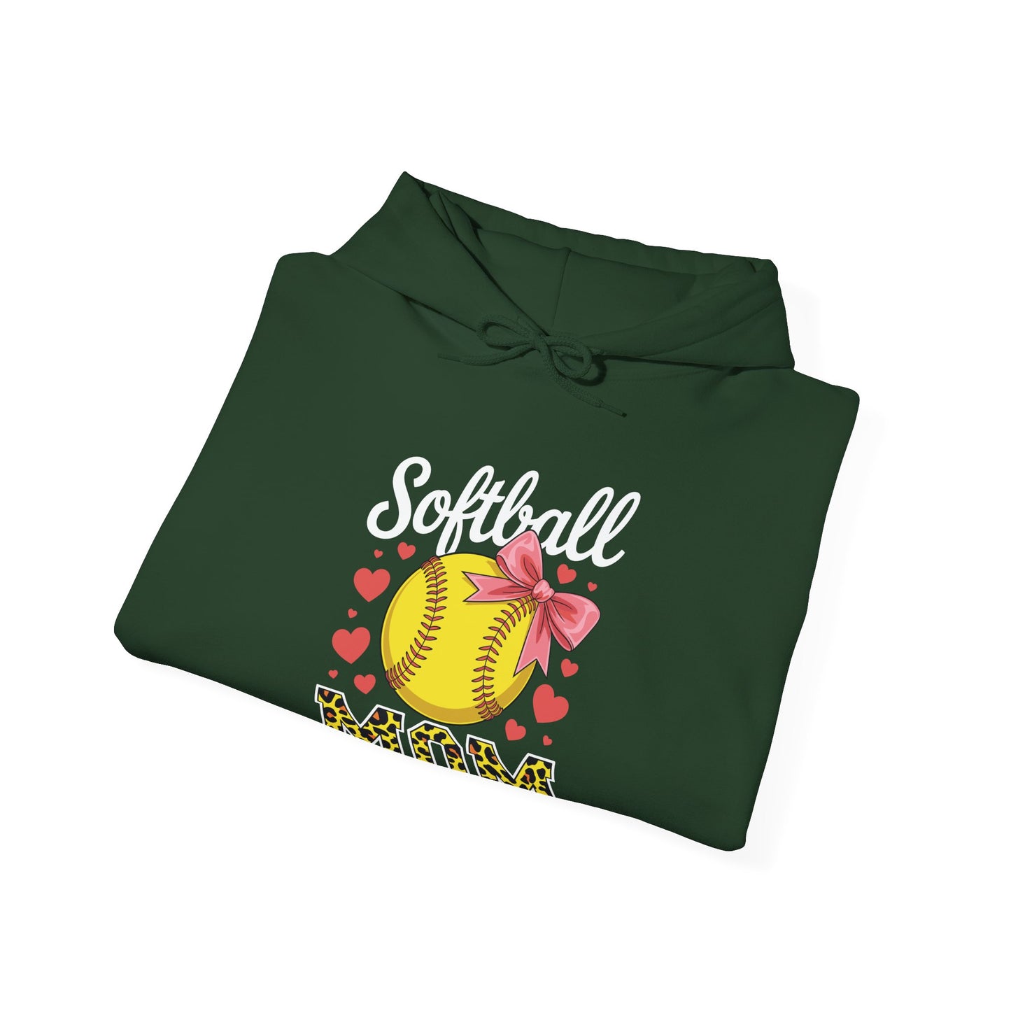 Softball Mom Headband Leopard Softball Ball Mothers Day Mama Hoodie