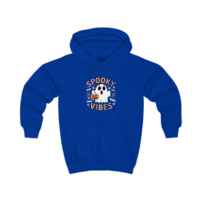 Spooky Vibes Ghost Retro Groovy Halloween Kids Hoodie